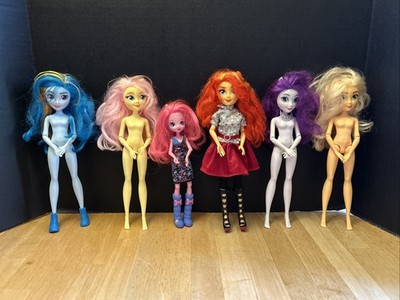 2014 Hasbro Lot 6 My Little Pony Equestria Girls 9'' Dolls Nude & Clothed