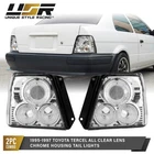 CRYSTAL CLEAR LENS Tail Light Set (L+R) For 1995-1997 Toyota Tercel All Models
