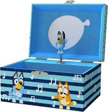 Bluey Jewelry Box for Girls - Musical Jewelry Box with Spinning Figurine, Bluey