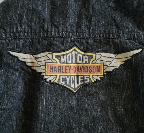 Harley Davidson Toddler's Denim Jacket Size 4T Dark Wash Cotton Quilted Lining - Picture 5 of 7