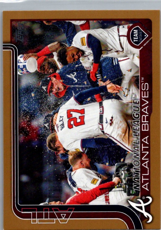 2025 Topps #110 Atlanta Braves Gold #/2025