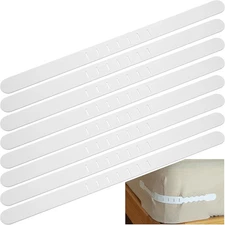 8 Pc Bed Sheet Holder Replacement Strips Nylon for Lock Sheet Holders