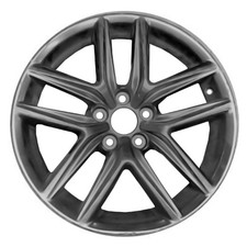 Refurbished 18x8.5 Painted Deep Black Smoked Hypersilver Wheel