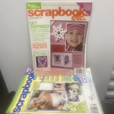 SCRAPBOOK MAGAZINES LOT OF 18. SCRAPBOOKS ETC. 12 Bonus Magazines