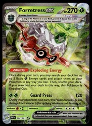 Forretress ex 002/091 Paldean Fates Double Rare Holo