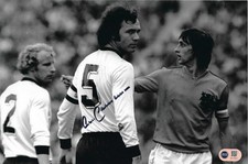 FRANZ BECKENBAUER SIGNED 12X8 FOOTBALL LEGEND PHOTO (ACG CERT AG17837)