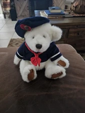 Pickford Bears "Taylor" The Brass Button Bear Plush Toy White Bear Sailor Suit