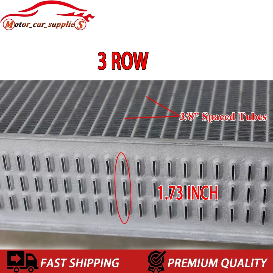 3 Row Radiator FOR 99-03 Dodge Ram 1500 2500 Van Truck/ 84-98 B150 B250 B1350, Foto 3 de 4