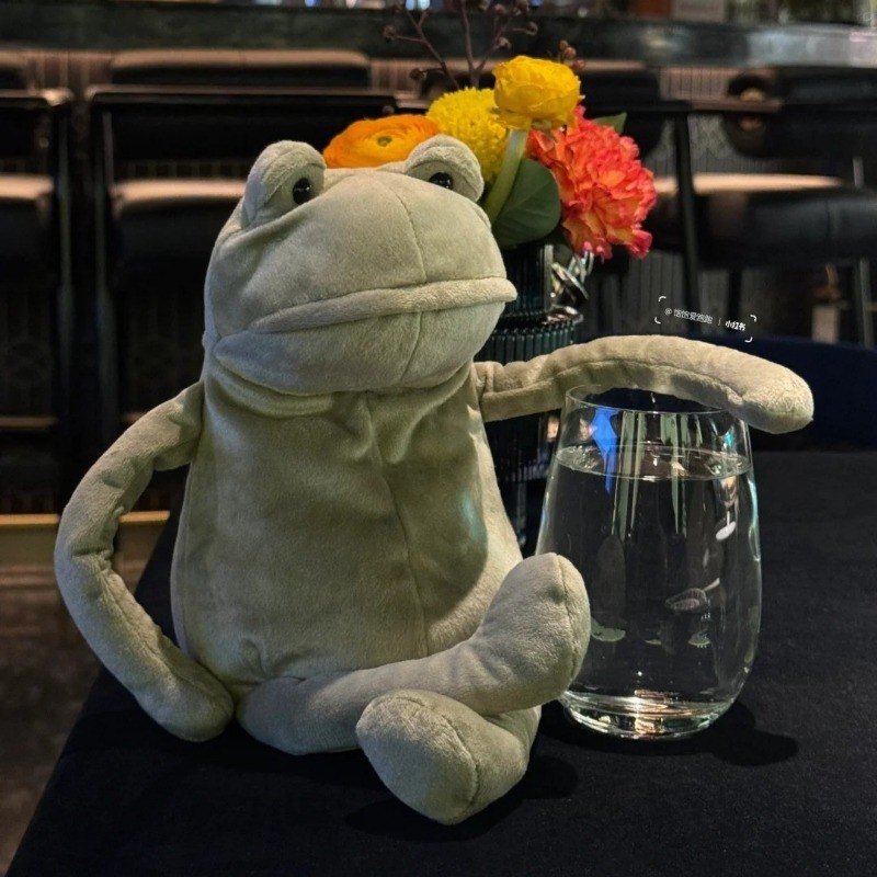 NEW Fergus Frog Cute Soft Plush Toy Stuffed Animal Doll 13