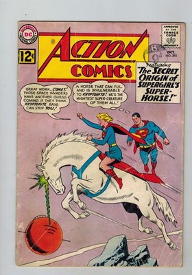 Action Comics (1938) # 293 (3.0-GVG) (536493) Supergirl, Comet origin 1962
