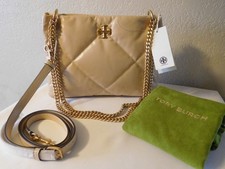 New Tory Burch Kira Diamond Quilt Leather Small Shoulder /Crossbody Handbag