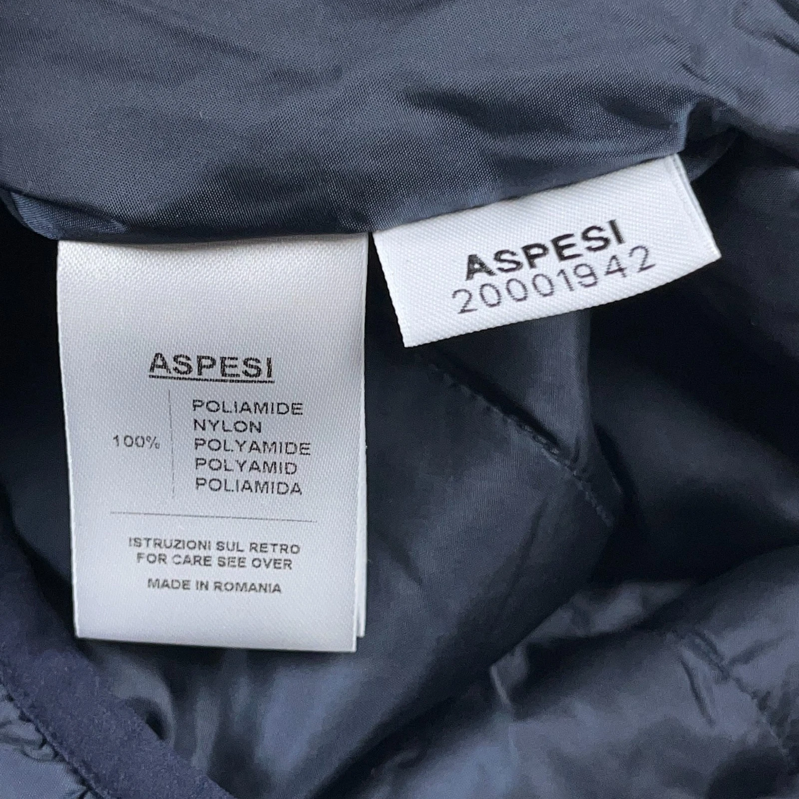 Aspesi Vest Mens XL Jil Nylon Puffer Lightweight Water Repellant Full Zip image 4