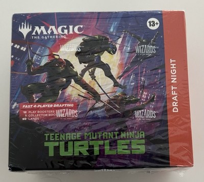 Magic The Gathering Teenage Mutant Ninja Turtles DRAFT NIGHT BOOSTER BOX Sealed
