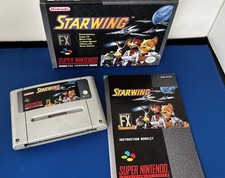 Starwing SNES Super Nintendo UK PAL Version Fox Video Game Tested Working