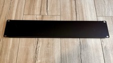 Unbranded - 2U - Blank - Black - Flanged Steel Panel
