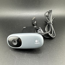 Logitech Webcam C110 V-U0024 Fold Up Clip-On Webcam Built In Mic USB
