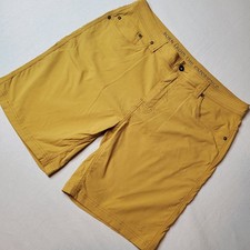 Prana Men's Size 38 Brion II Stretch Outdoor Hiking Casual Shorts Yellow