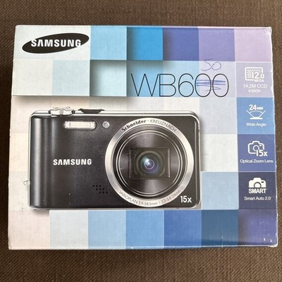 Samsung WB600 12 MP Digitalkamera - Schwarz Guter Zustand mit OVP Zubehör Paket 