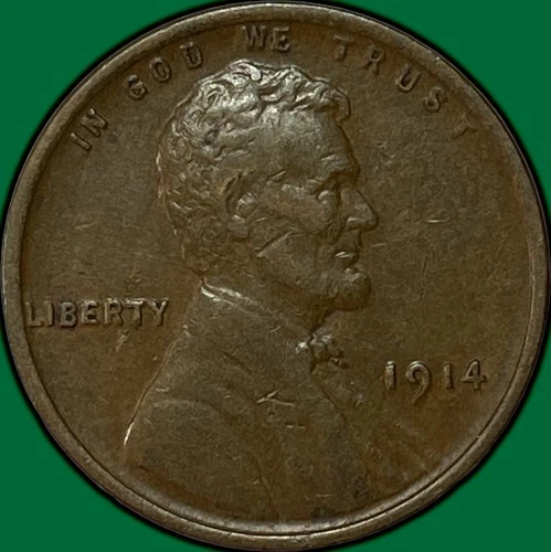 1914 Lincoln Wheat Cent Choice Extremely Fine XF+ Coin #33964