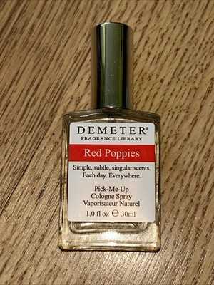 DEMETER Fragrance Library Pick-Me-Up Cologne Spray New Red Poppies 1.0 Fl Oz