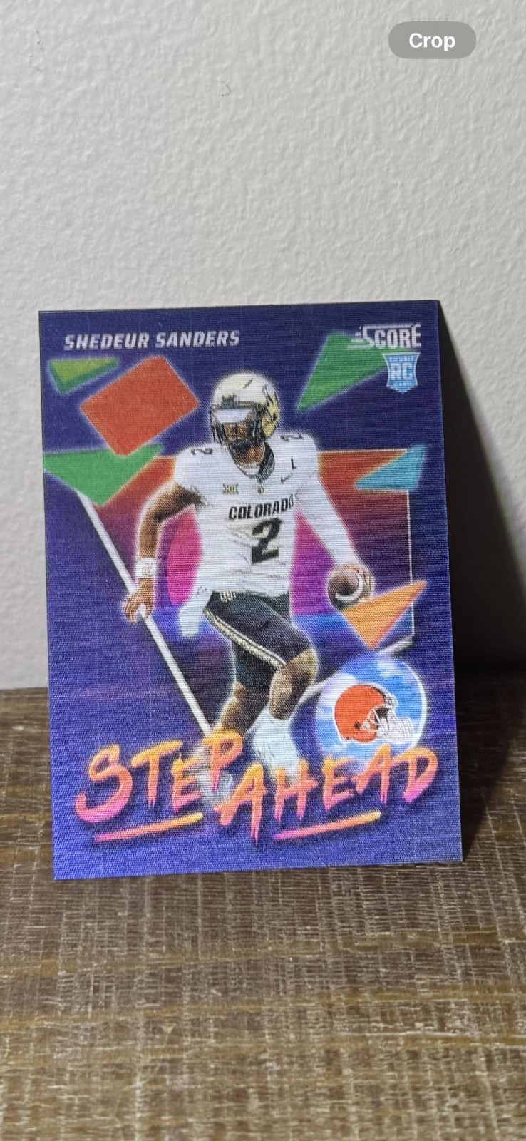 2025 Score - Step Ahead Shedeur Sanders #SA-6 (RC) Hologram / Short Print Rookie