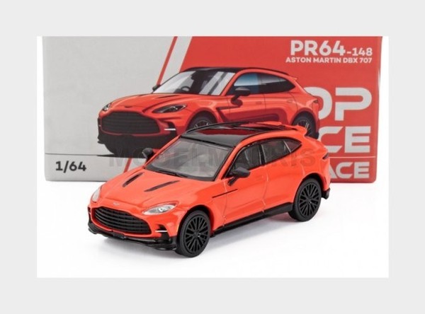 POP-RACE-LIMITED PR640148 Aston Martin Dbx 707 2019 Orange Schwarz 1/64-image