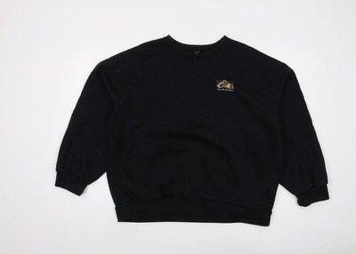 Pullover Sweatshirt Unisex Erwachsene UK Größe M Dazy Schwarz