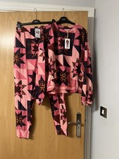 Next Women’s Pink Star Pyjamas 100% Cotton Size Large 16-18 BNWT 