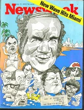 NEWSWEEK George McGovern Eisaku Sato Kakuei Tanaka Bobby Fischer 7/17 1972