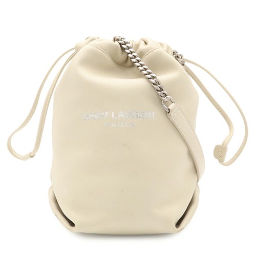 Yves Saint Laurent Teddy Chain Shoulder Bag Women Beige One Size