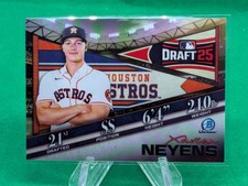 Xavier Neyens 2025 BOWMAN CHROME DRAFT Night Astros