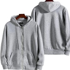 Men s Autumn Winter Zipper Hoodie Long Sleeve Hooded Sweatshirt Fashion Casual