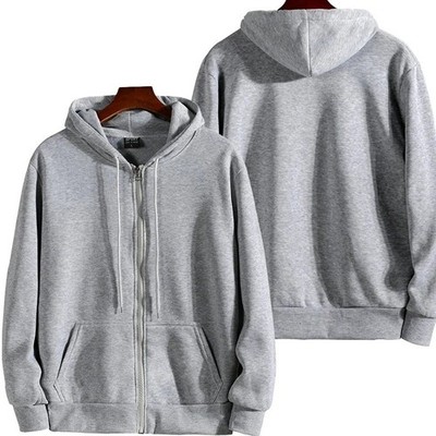 Men s Autumn Winter Zipper Hoodie Long Sleeve Hooded Sweatshirt Fashion Casual