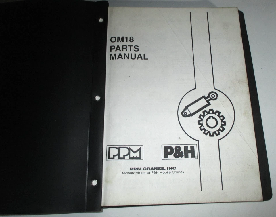 P&H Omega 18 Rough Terrain Crane Parts Catalog Manual Book ORIGINAL! PPM Cranes - Image 2 of 4