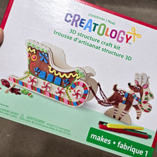 Creatology Christmas 3D Structure Craft Kit, Sleigh  Reindeer