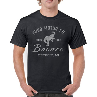 Ford Motor Co Bronco Detroit MI T-shirt Retro Truck Since 1966 4x4 Men's Tee