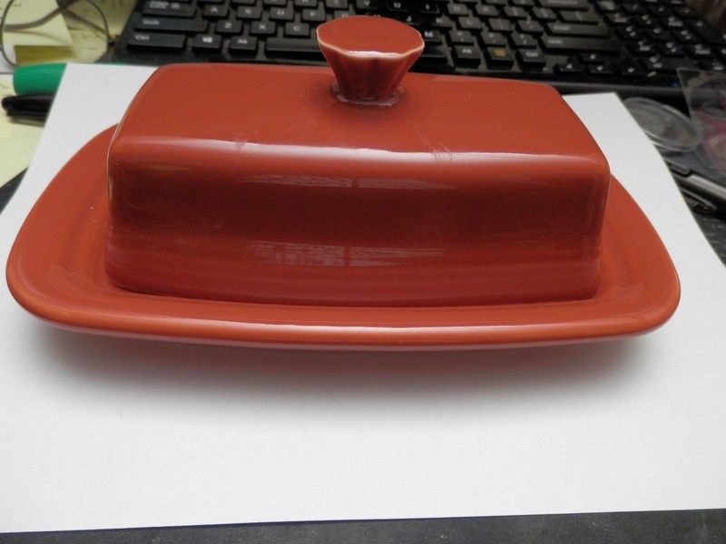 FIESTAWARE Butter Dish w/Lid Burnt Orange HLC USA