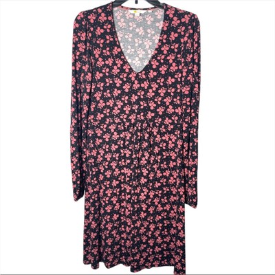 Boden Womens Hattie Jersey pop over Dress size 8 black Pink Floral Clover midi | eBay Boden Womens Hattie Jersey pop over Dress size 8 black Pink Floral Clover midi | eBay