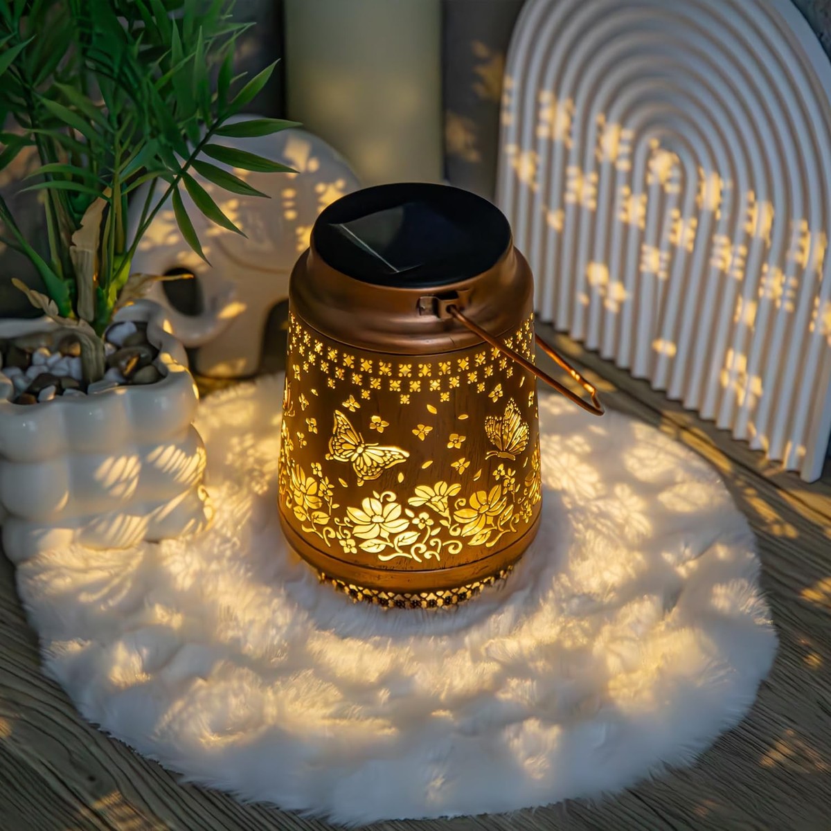Butterfly Solar Lanterns Outdoor Waterproof Garden Decor Birthday