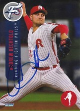 Andrew Bechtold Signed 2025 Reading Fightin Phils Series 2 Card #16 Phillies!
