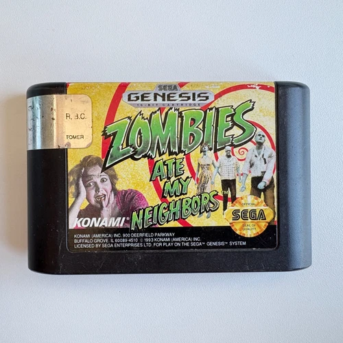 Zombies Ate My Neighbors (Sega Genesis, 1993) Authentic Tested Working