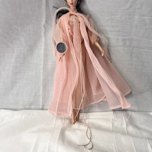 Vintage Barbie Nighty Negligee 1959 #965 Pink Nightgown Robe Set XZ2