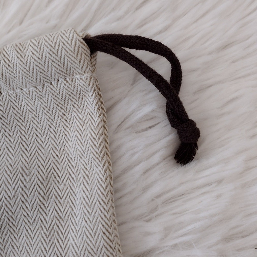 Hermes Rectangular LOGO Drawstring Dust Bag ~13.2… - image 4