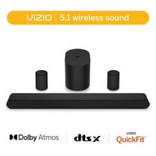 VIZIO 5.1 Soundbar System with Dolby Atmos, Wireless Surround Speakers, Compact