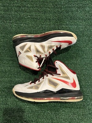 Nike Lebron 10 Heat Home Basketball Shoes 2013 Nike LeBron (10)X XDR (Miami Heat) /(543645-100)Bball  main image 3