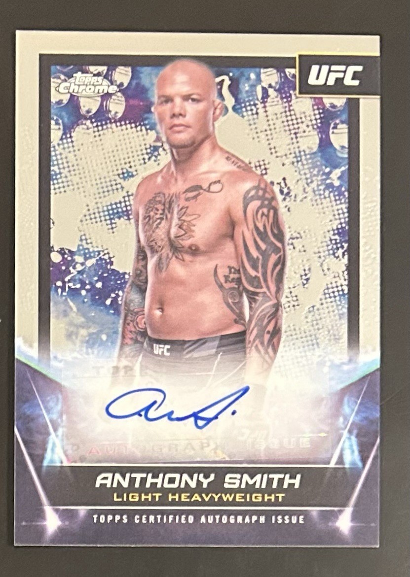 2024 Topps Chrome UFC Signatures Anthony Smith #FNA-ASM Auto