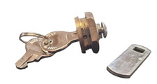 Serratura a Cilindro per Mobili per Anta Vetro mm. 18x6 SIS