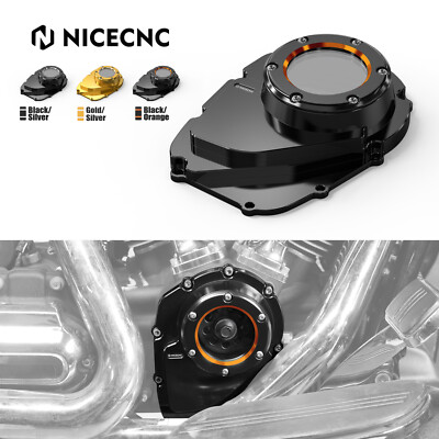 Clear Cam Cover Camshaft Case Cap For Harley Ultra Limited Low FLHTKL 2017-2019