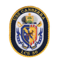 5" NAVY USS CANBERRA LCS-30 EMBROIDERED PATCH