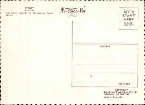 Sydney Multi View Postcard. Vintage 80s Old Australia - Picture 2 of 2